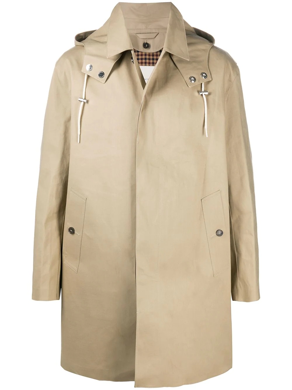 Dunoon Hood single-breasted coat - 1