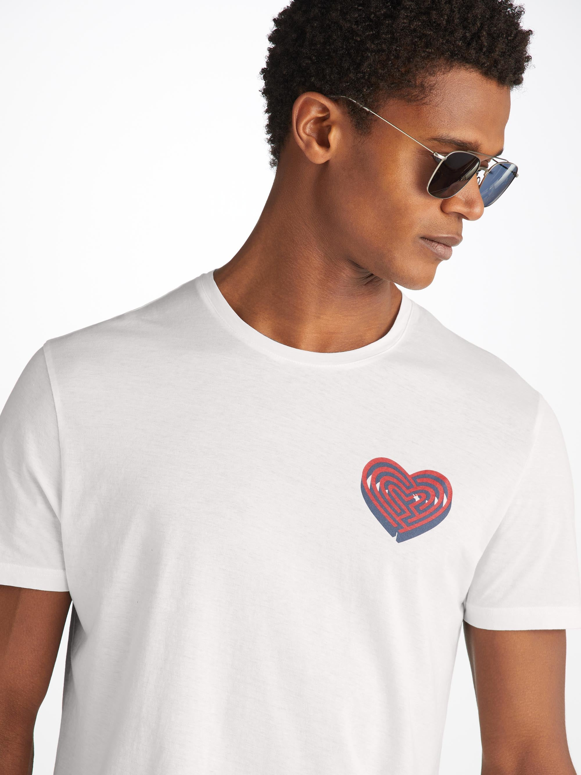 Men's T-Shirt Ripley 21 Pima Cotton White - 5