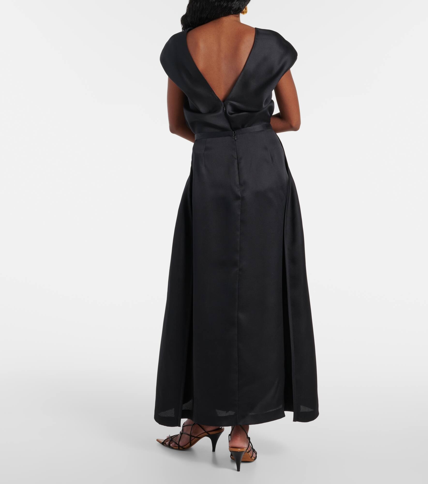 Mila silk maxi skirt - 3