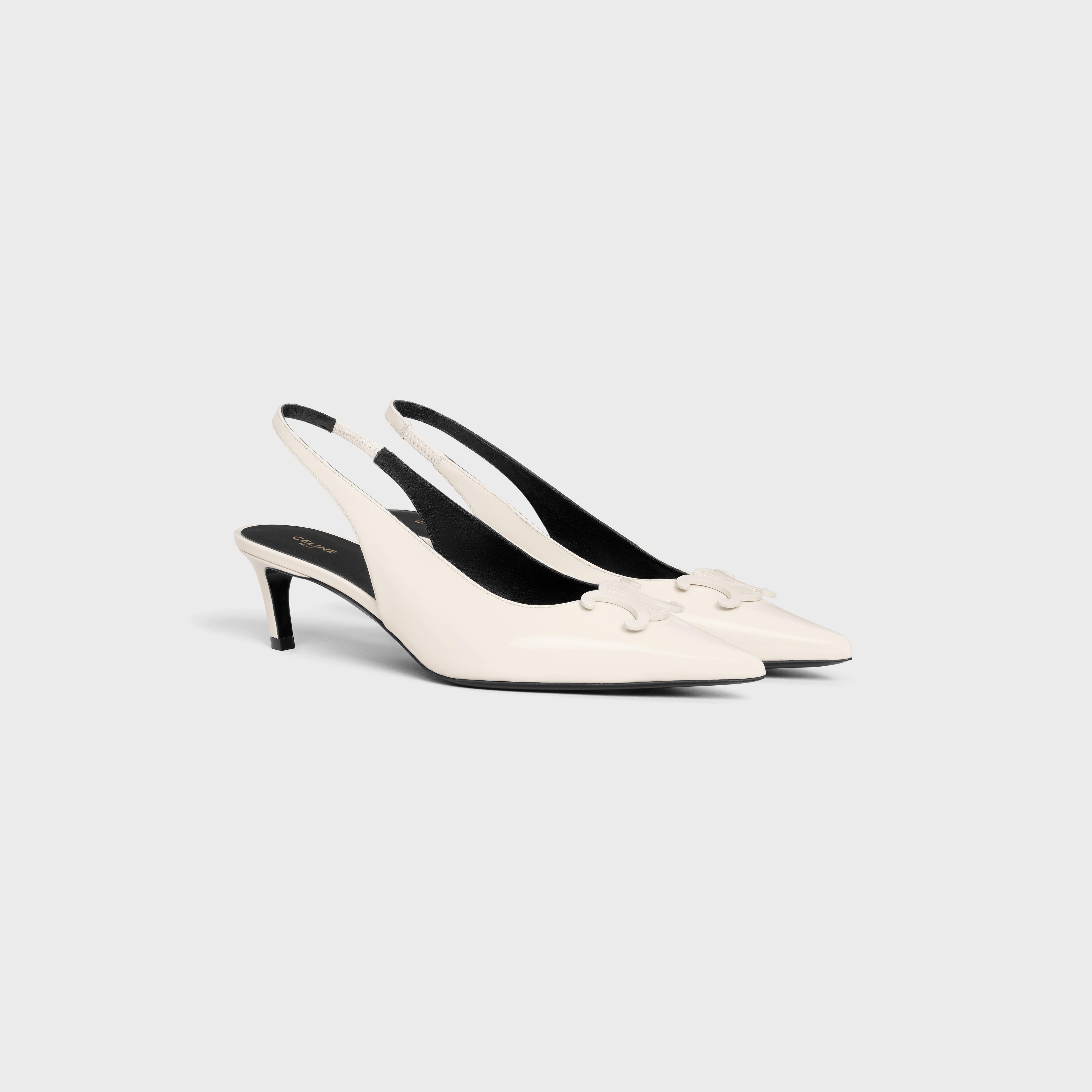 CELINE CELINE ALMA TRIOMPHE SLINGBACK in PATENT CALFSKIN