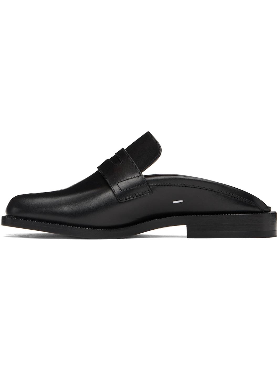 Black Tabi City Loafer Mules - 3
