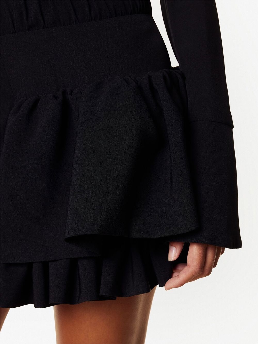 layered ruffled mini skirt - 4