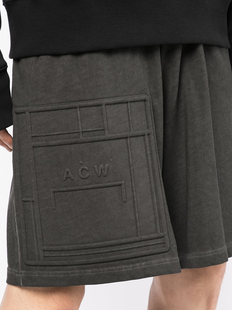 debossed-logo elasticated-waist Bermuda shorts 5