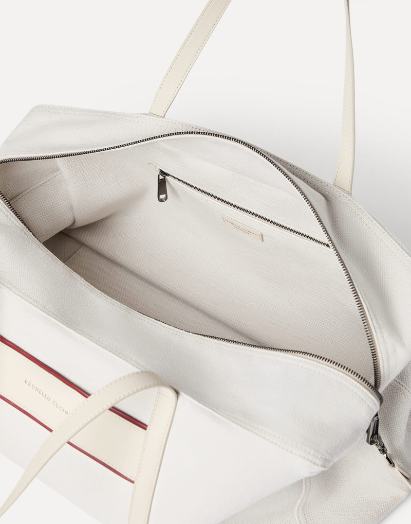 Cotton and linen canvas bag with logo 5