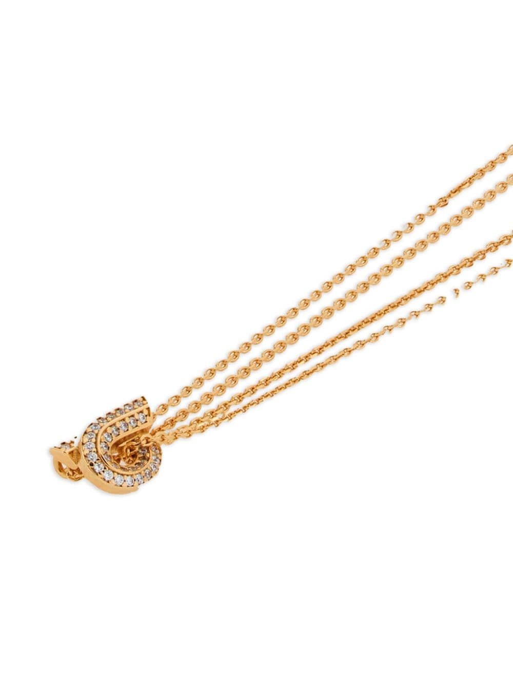 Gancini-pendant layered necklace - 3