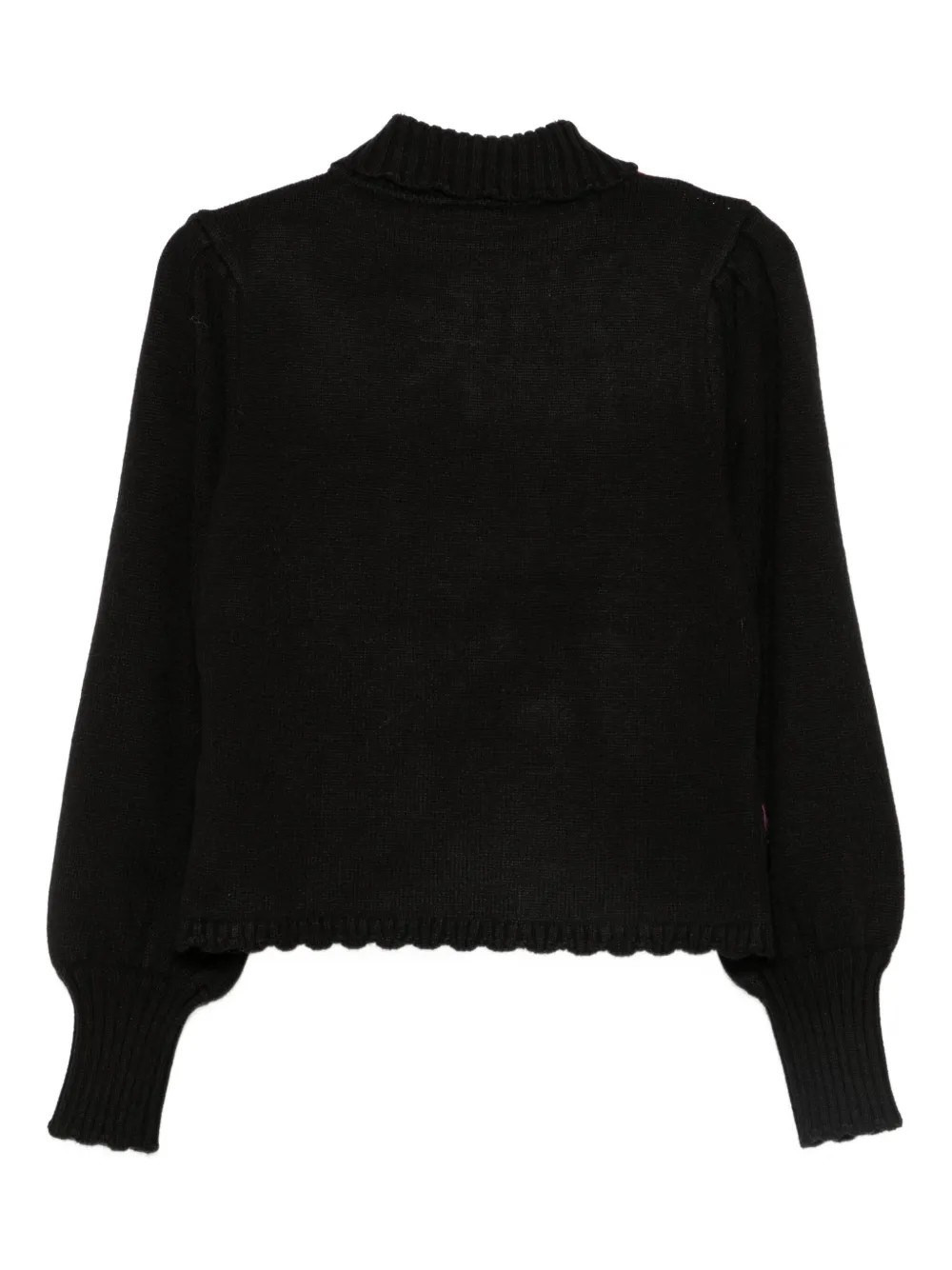 BOLD FLOWER KNIT SWEATER - 2