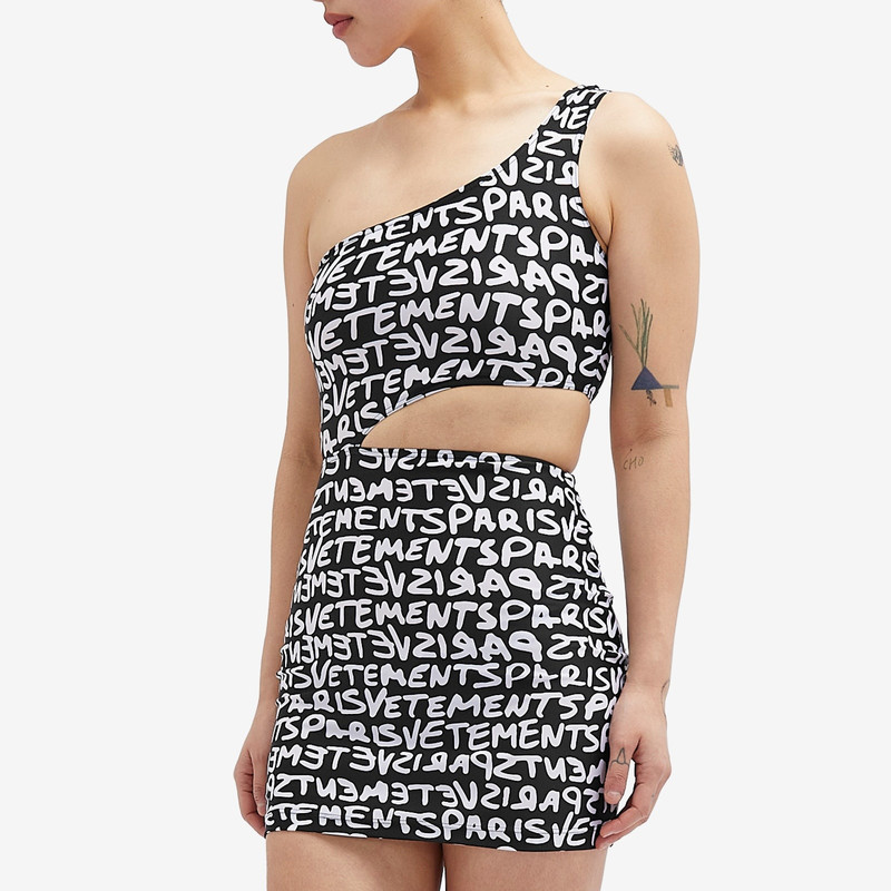 VETEMENTS VETEMENTS One Shoulder Mini Dress outlook