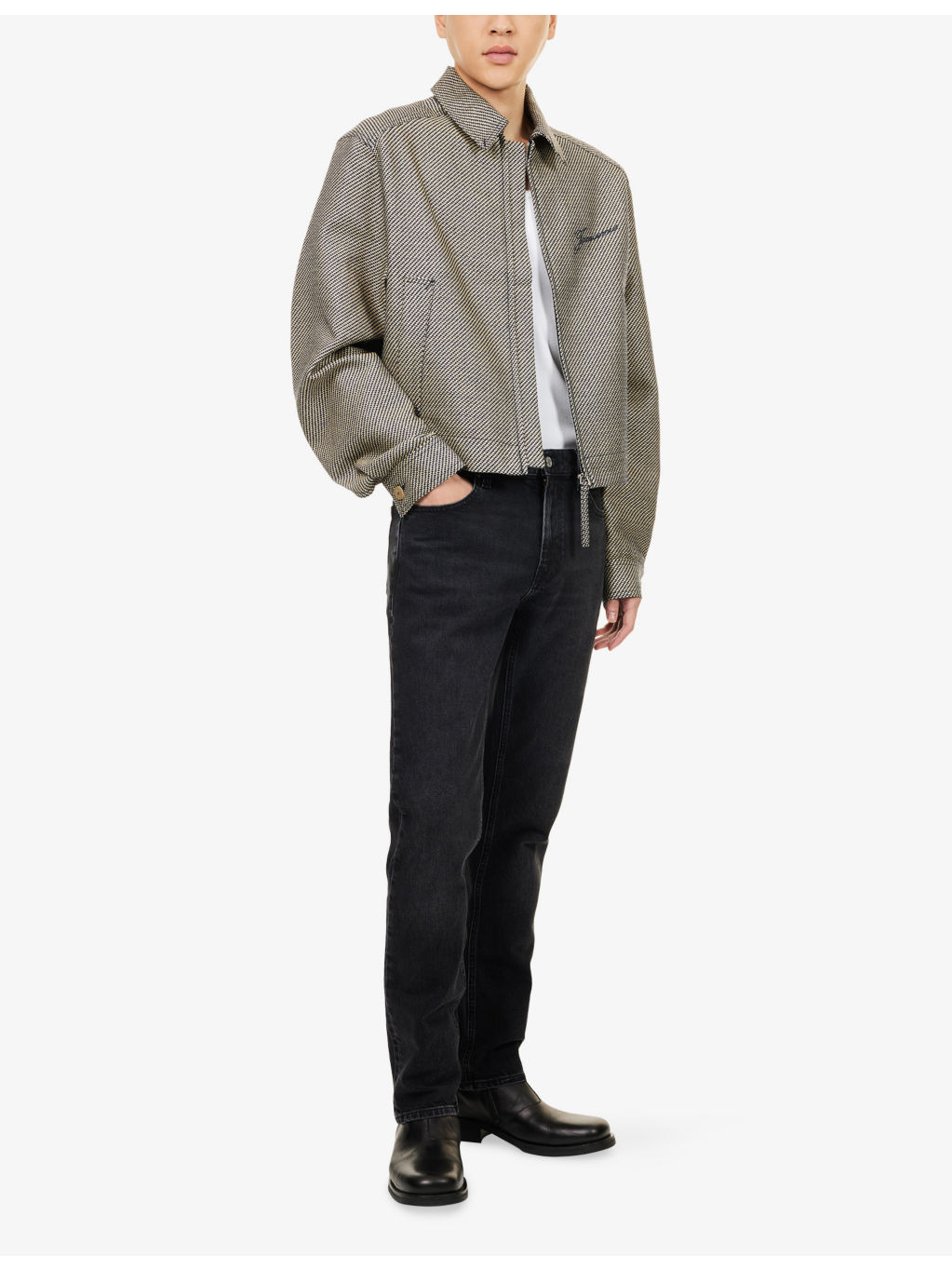 The Modern Straight-Leg Faded-Was Denim Jeans - 2