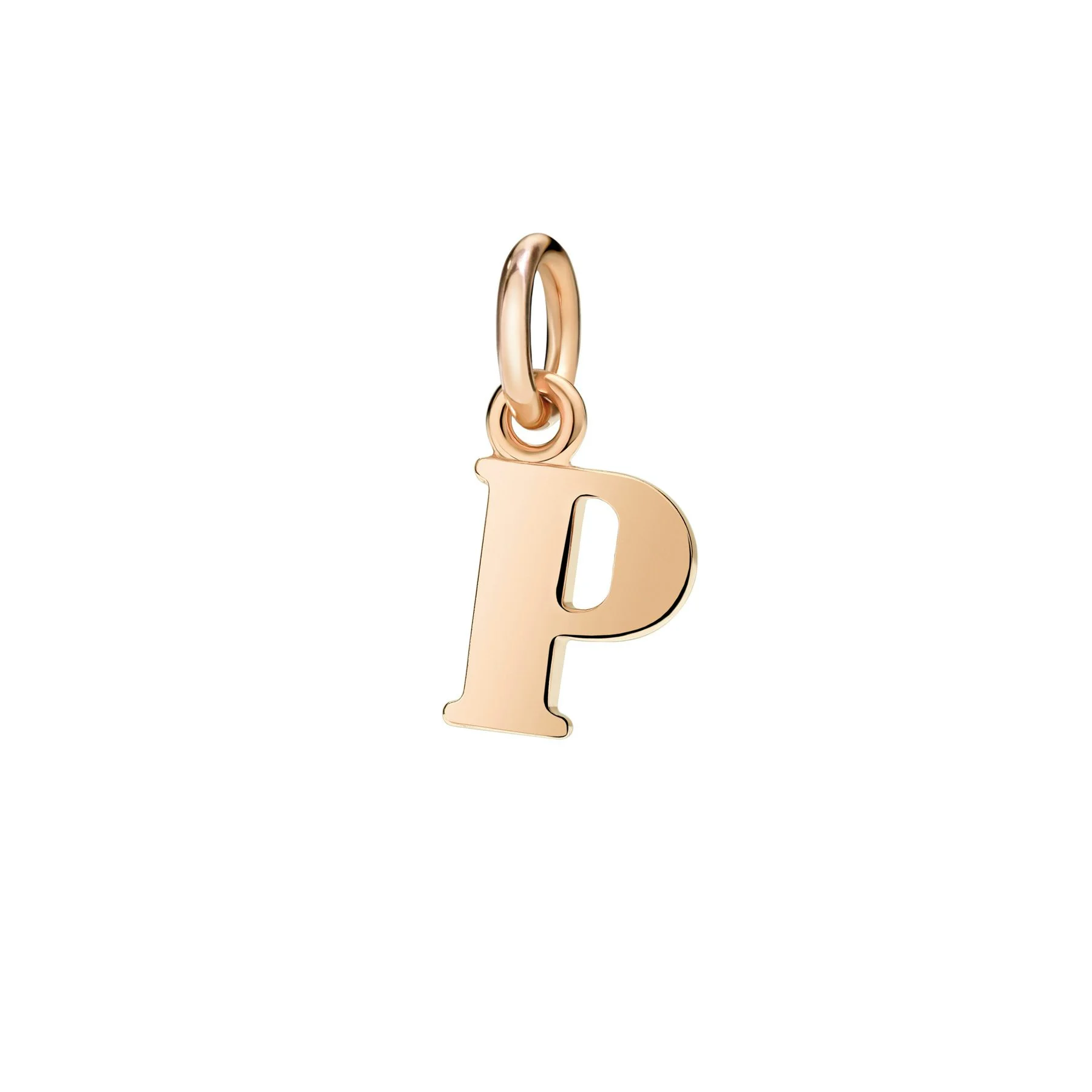 ROSE GOLD LETTER P CHARM - 1