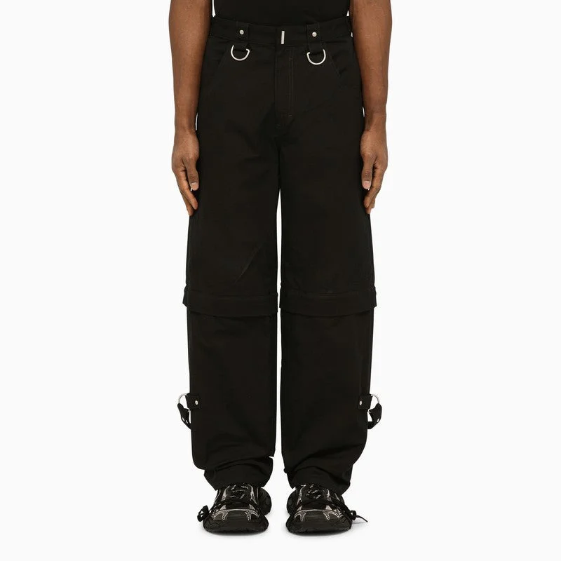 Givenchy Black Trousers With Removable Bottoms Men - 1