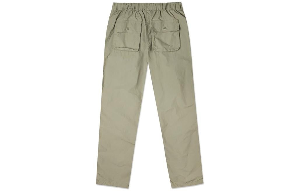 Men's Converse Solid Color Woven Straight-Leg Casual Pants/Trousers light grey Green 10021100-A04 - 2