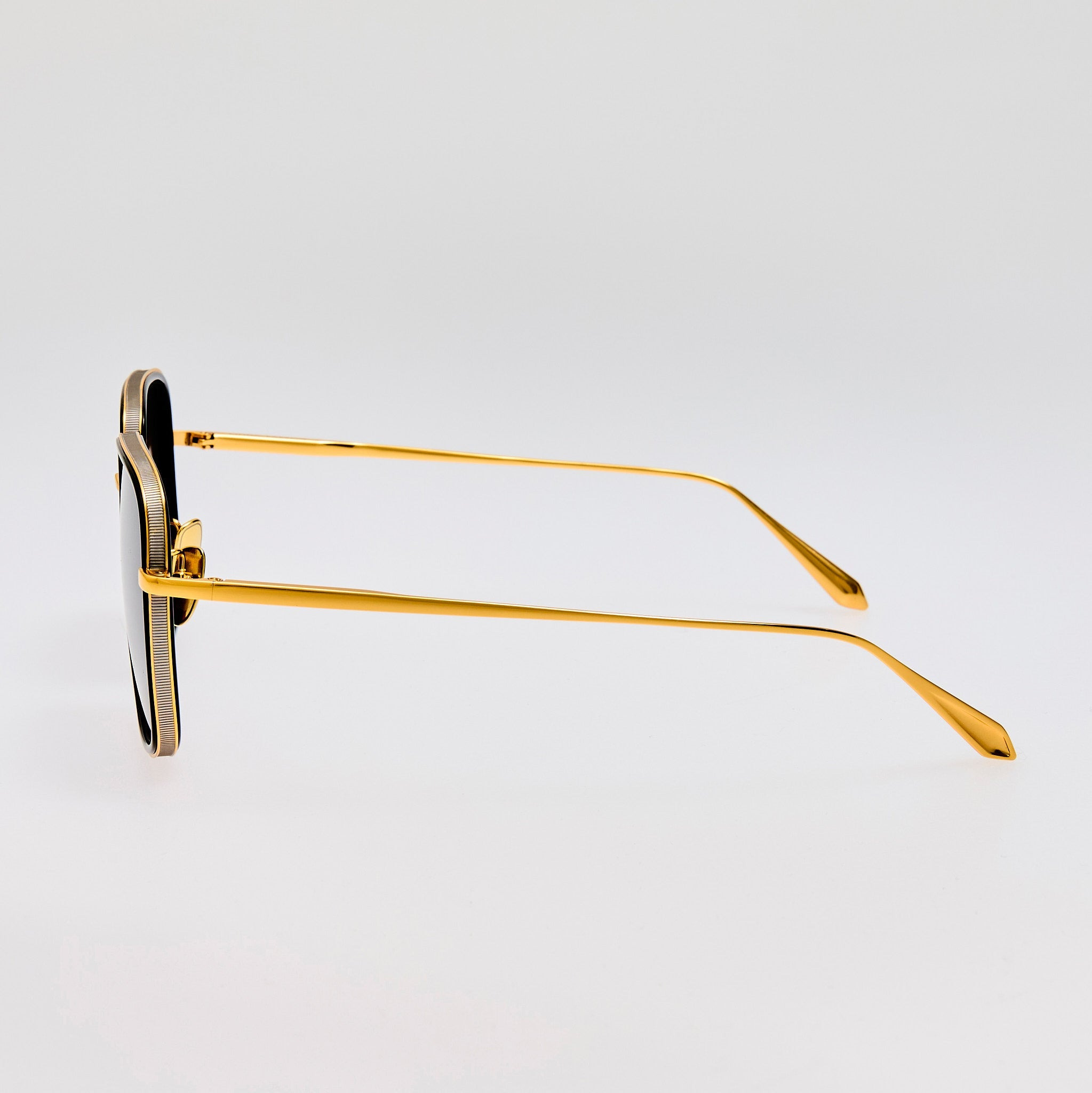 Alicia Sunglasses in Black and Gold - 5