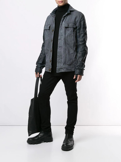 Boris Bidjan Saberi single-breasted fitted jacket outlook