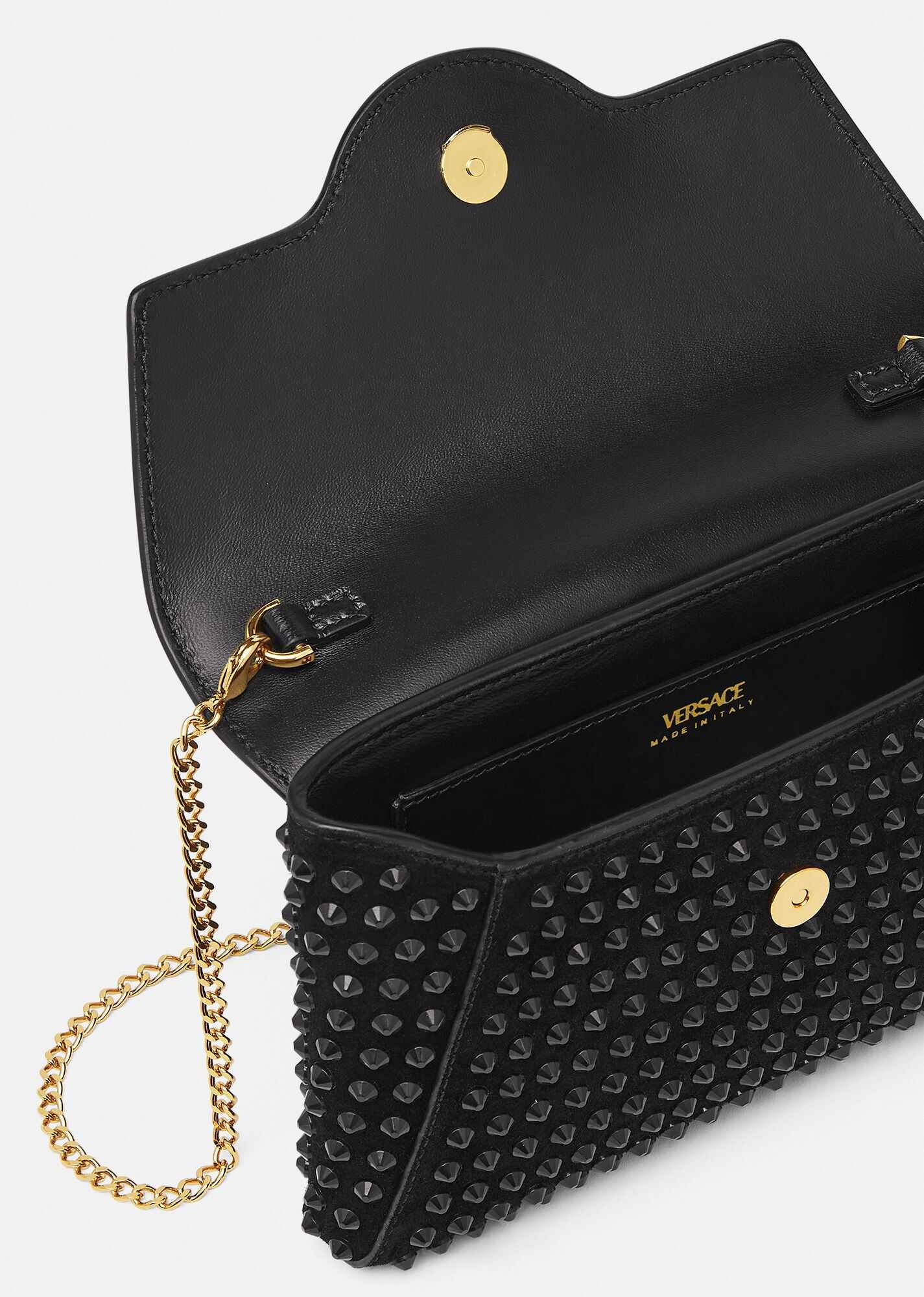 La Medusa Studded Envelope Clutch - 4