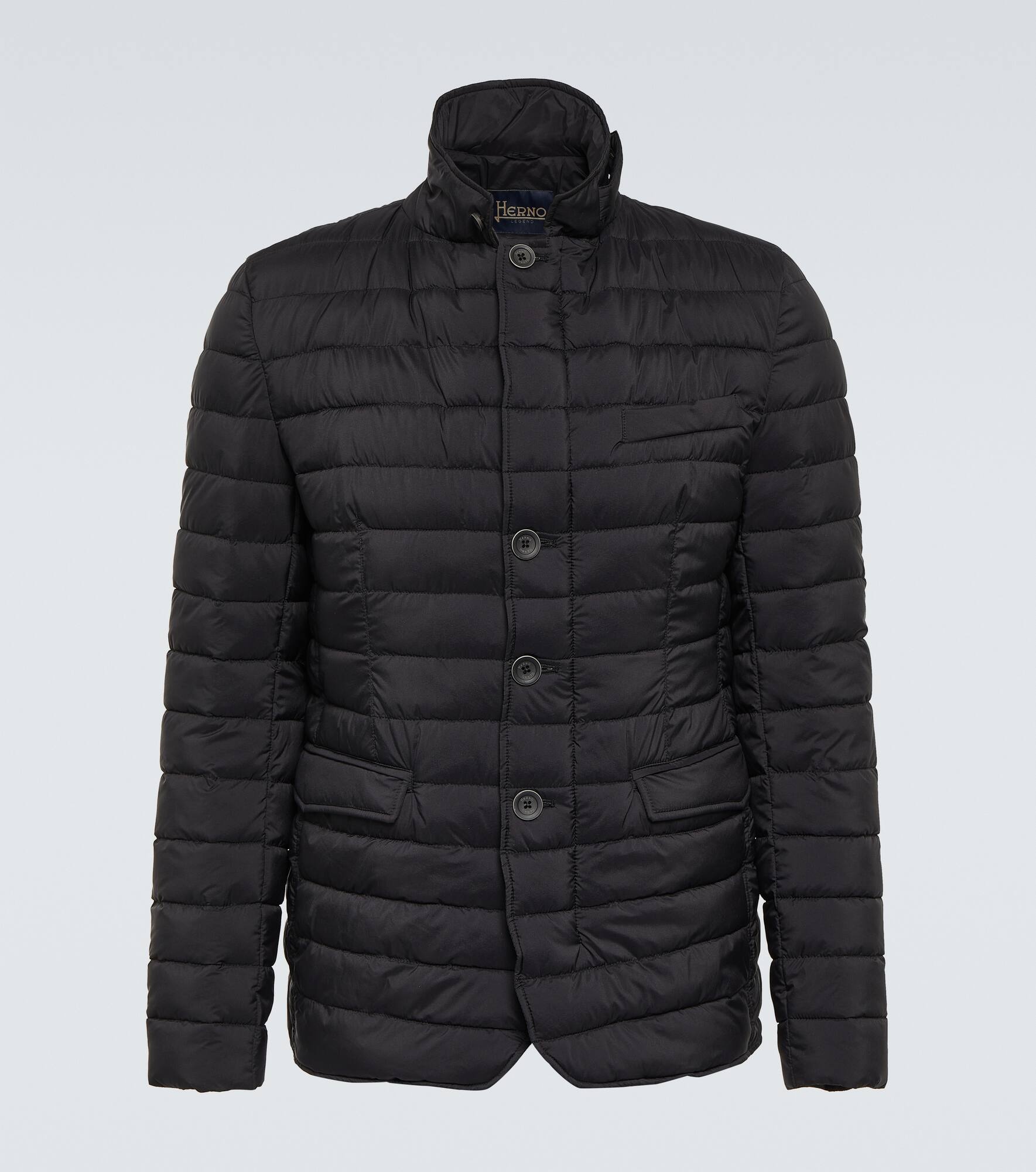 Quilted puffer jacket - 1