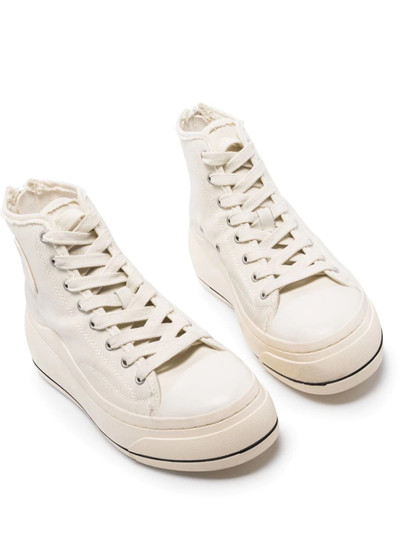 R13 high-top platform sneakers outlook