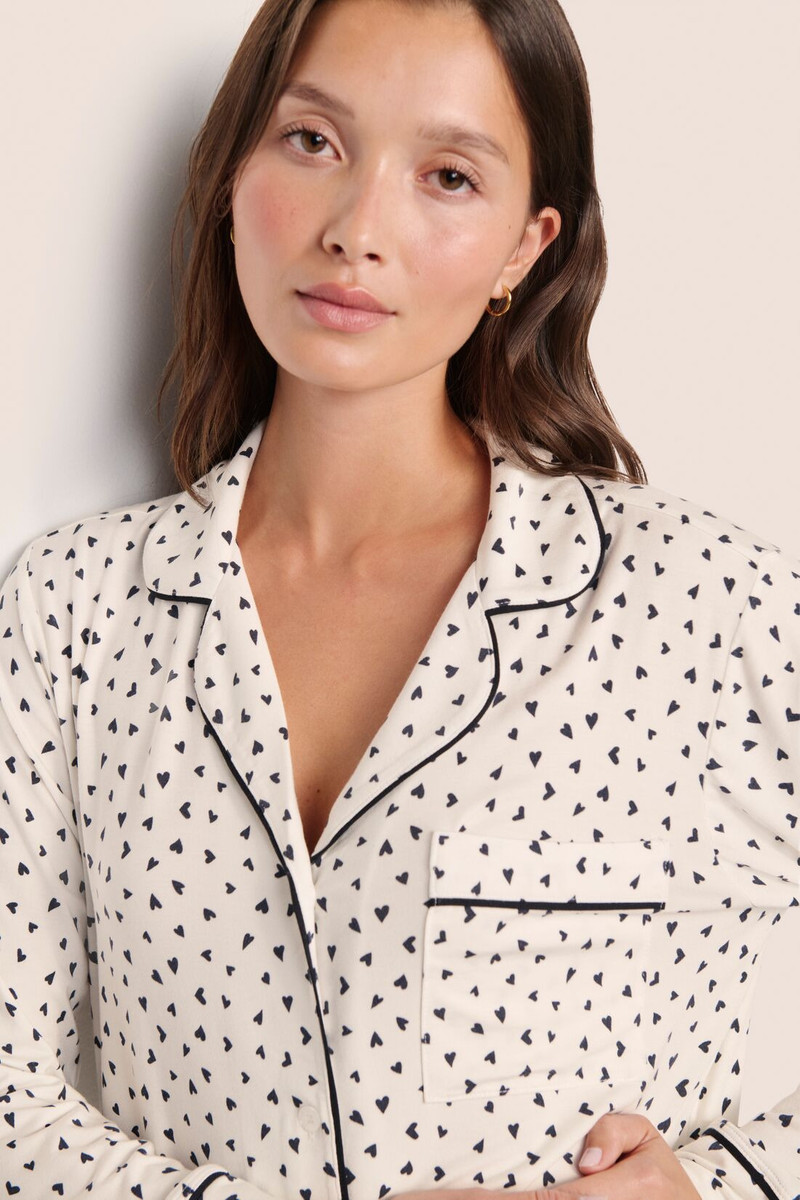 eberjey Gisele Printed TENCEL™ Modal Long PJ Set outlook