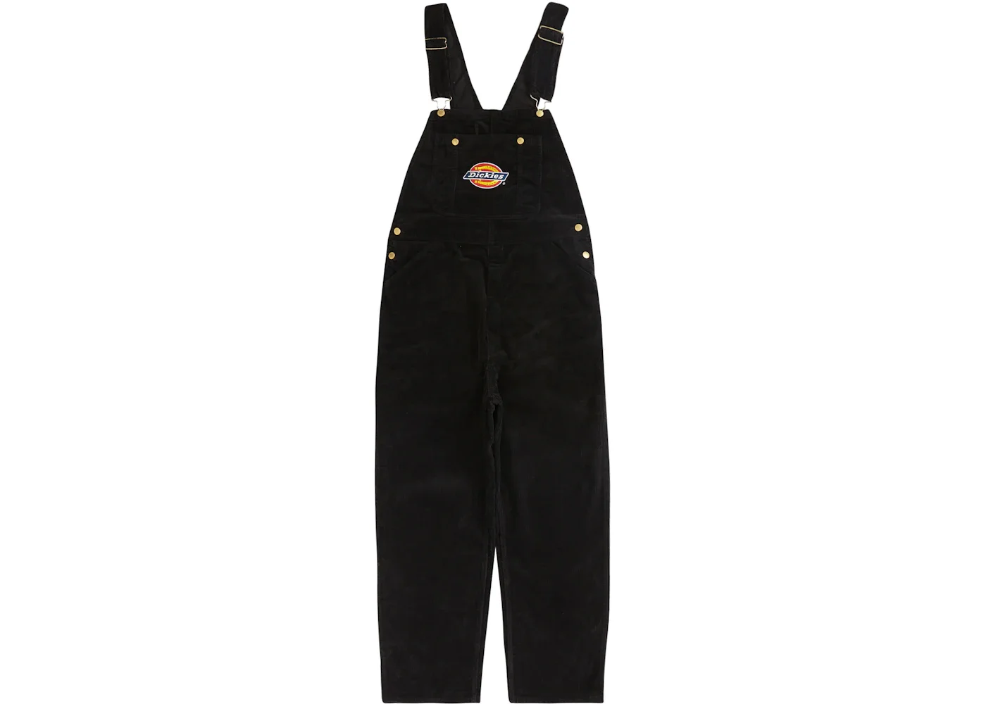 Supreme Dickies Corduroy Overalls Black - 1