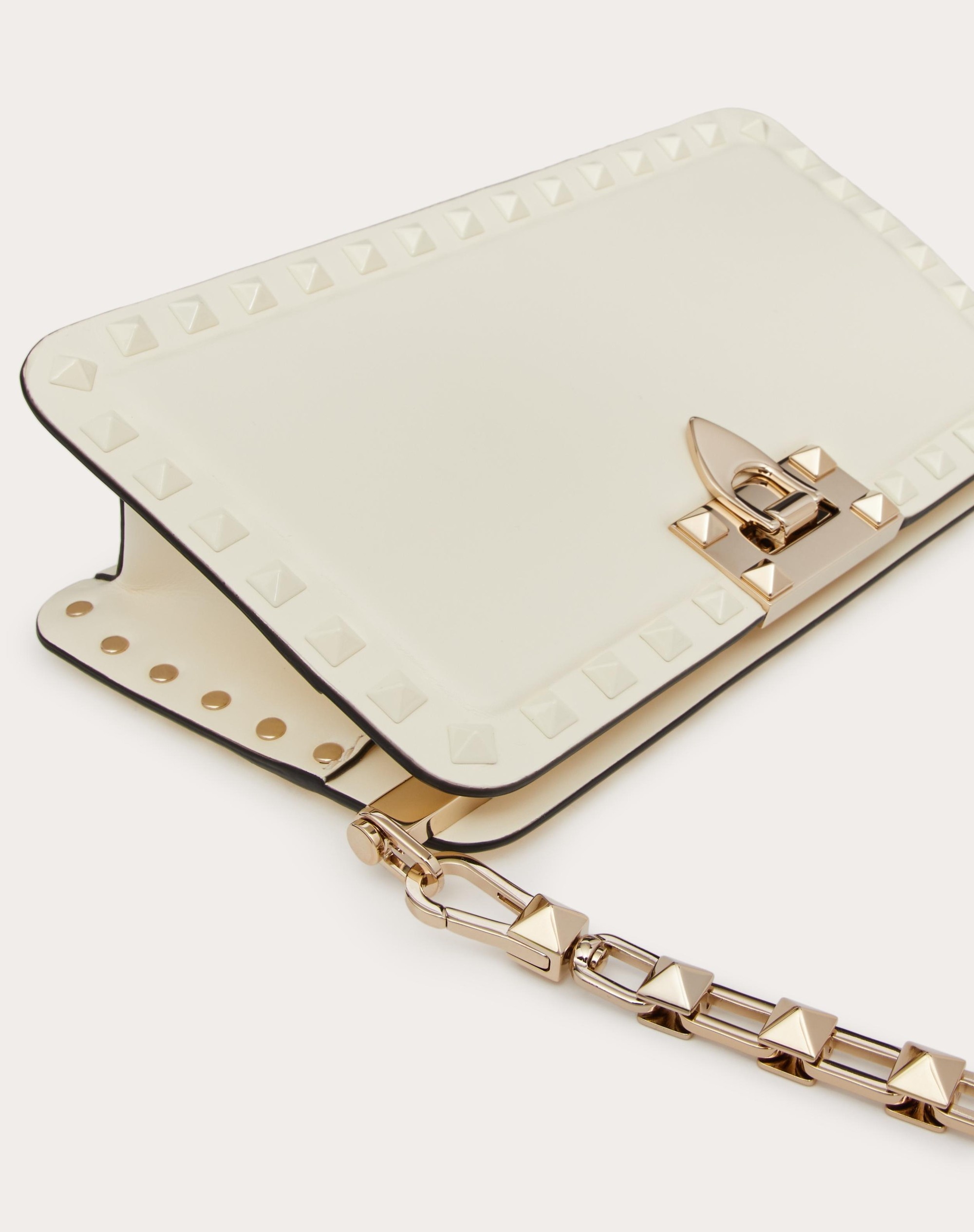 ROCKSTUD CALFSKIN CLUTCH - 8