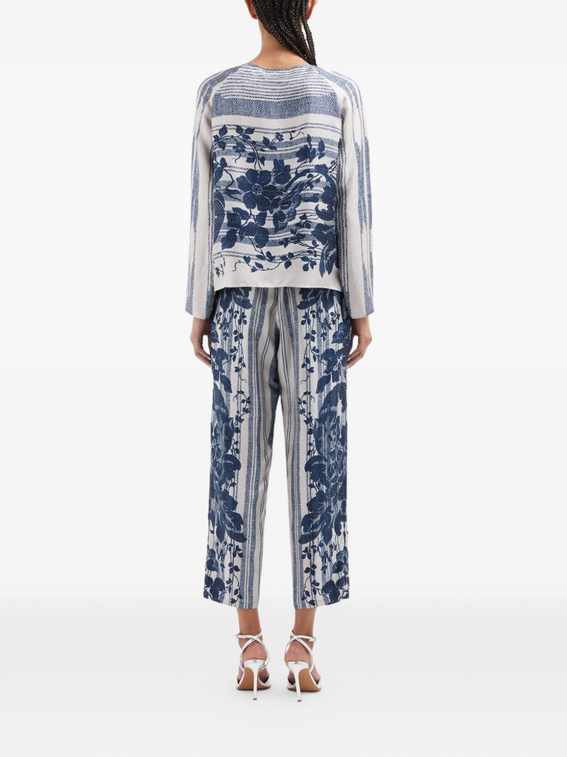 Aloe floral-print longsleeve blouse 4