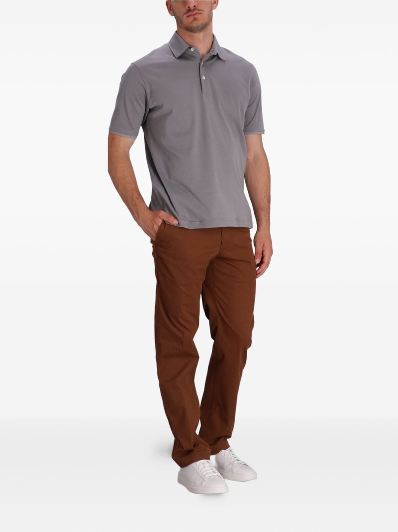 Herno short-sleeve cotton polo shirt outlook