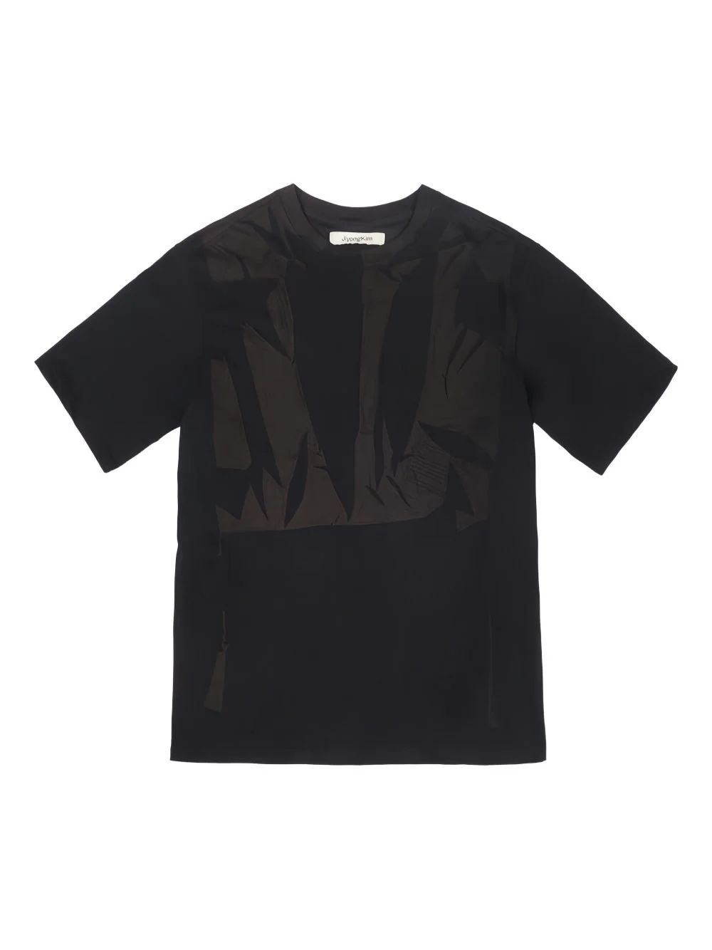 panelled T-shirt - 1