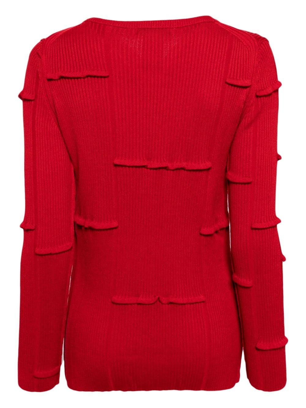 pleat rib knit jumper - 2
