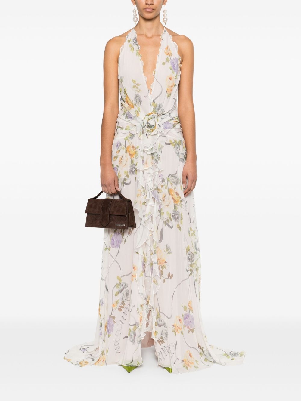 floral-print maxi dress - 2