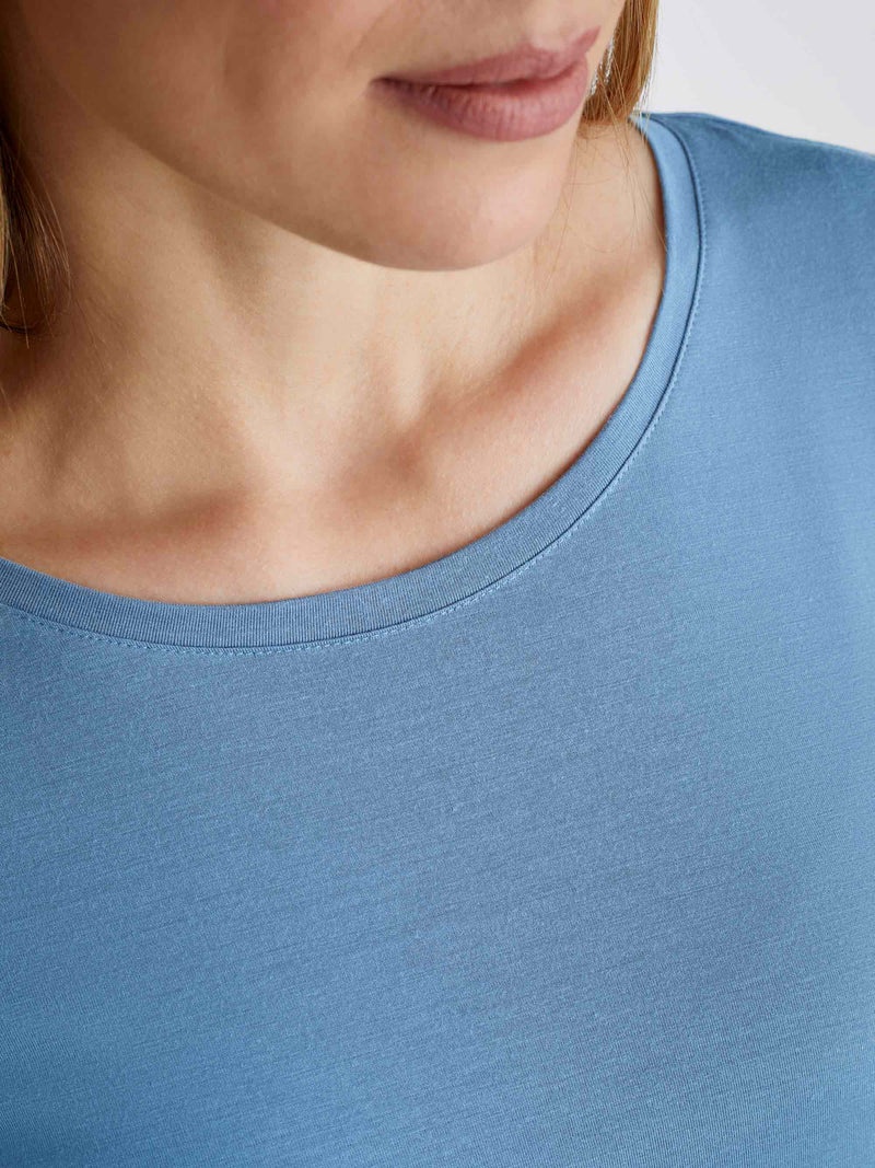 Women's T-Shirt Lara Micro Modal Stretch Denim - 5