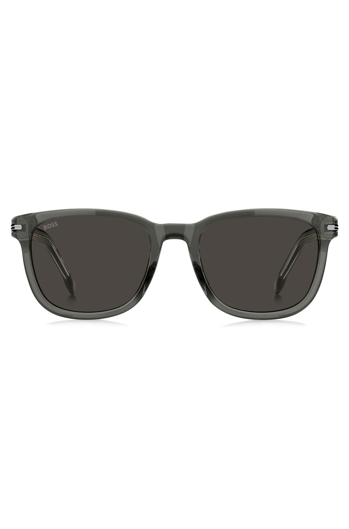 GRAY-ACETATE SUNGLASSES WITH TRANSPARENT EFFECT - 3