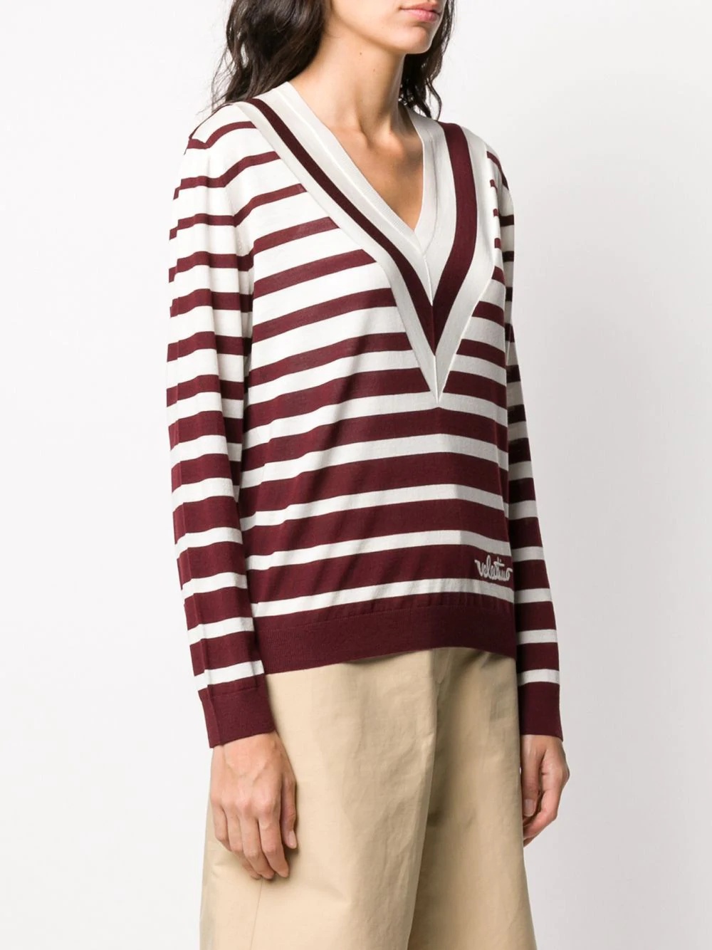 signature logo striped jumper - 3