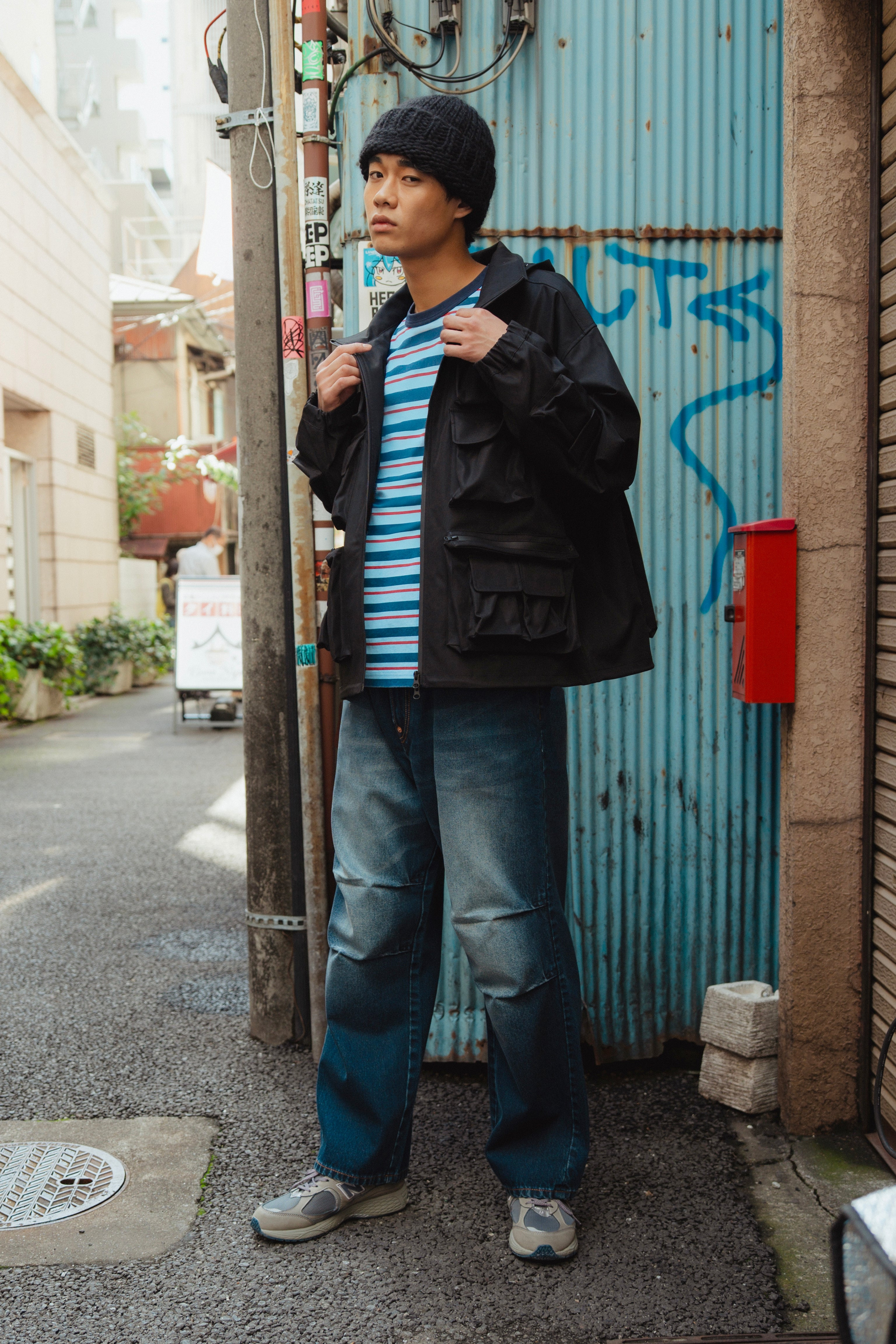 Seagull Appliqué Relax Fit Stripe T-Shirt - 3