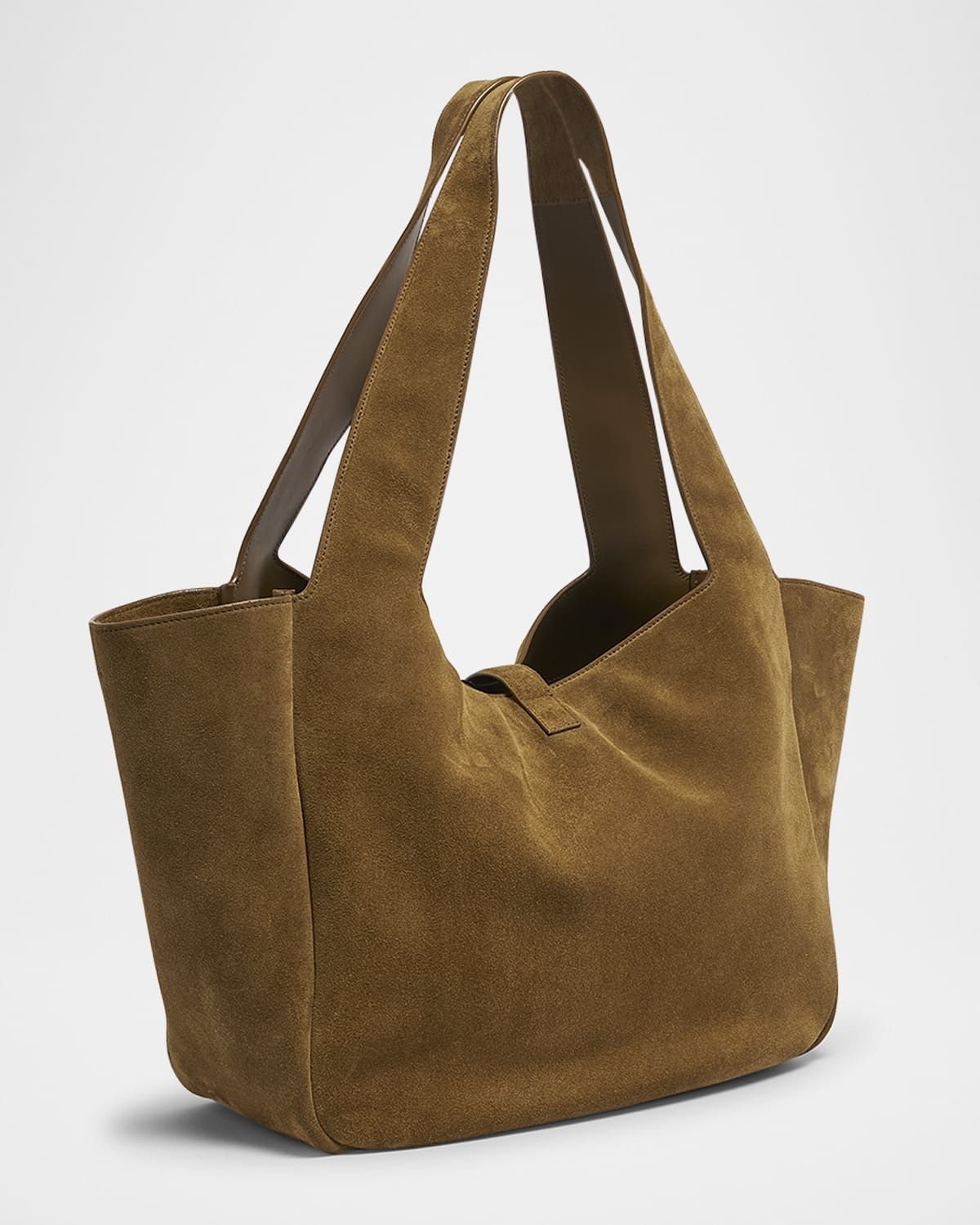 Bea YSL Cabas Tote Bag in Suede - 6