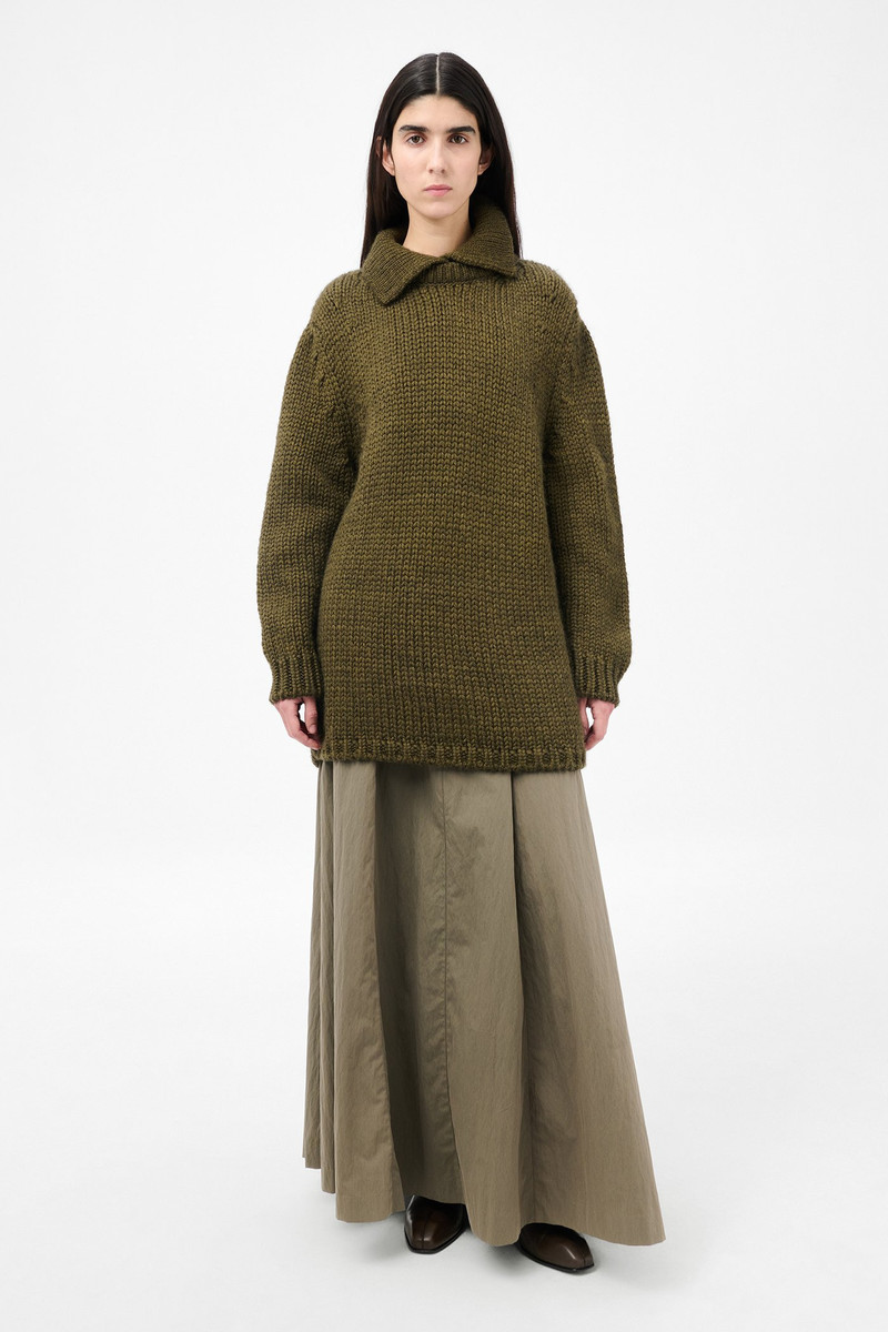 Our Legacy Polar Popover Olive Mega Alpaca Wool outlook