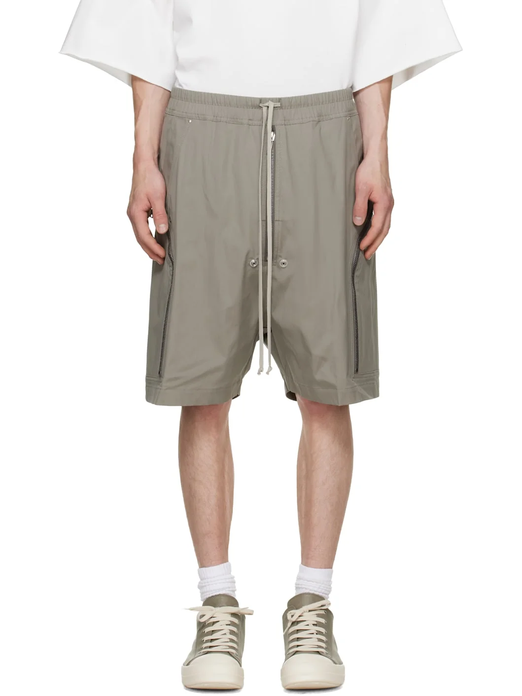 Taupe Tower Heizer Cargo Shorts - 1