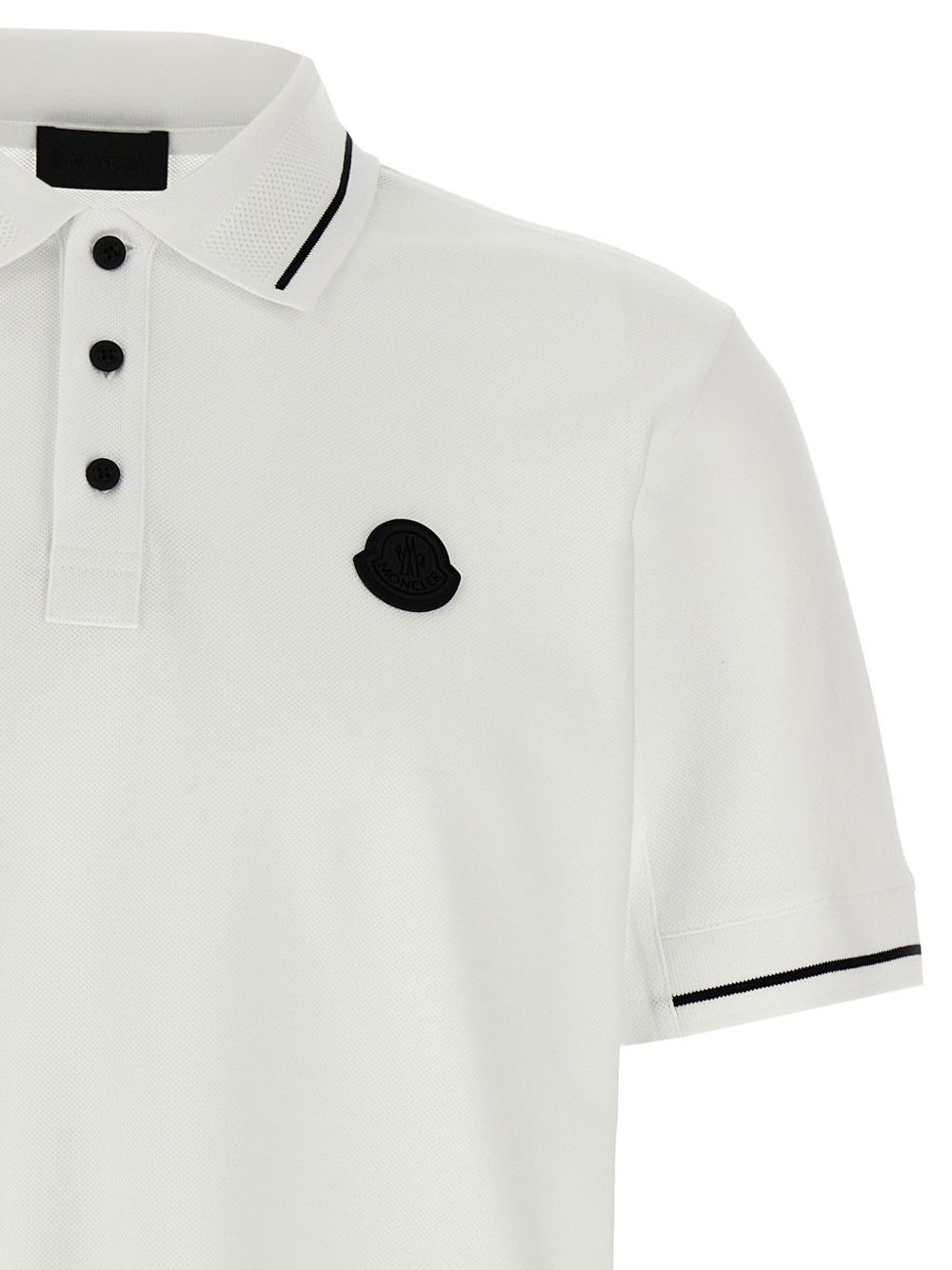 logo-patch polo shirt - 3