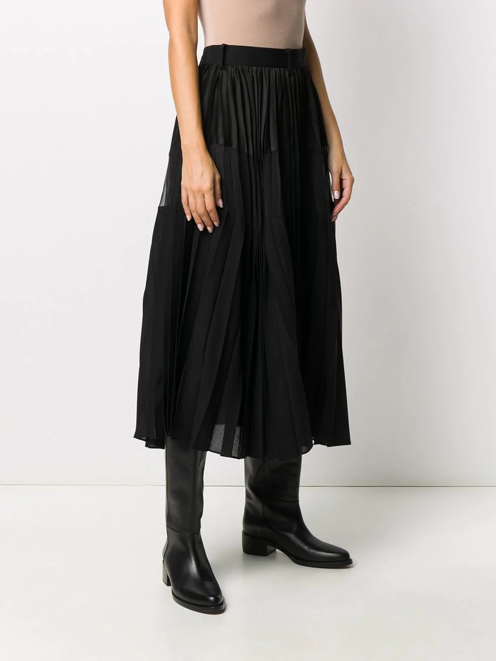 high-waisted pleated skirt - 3