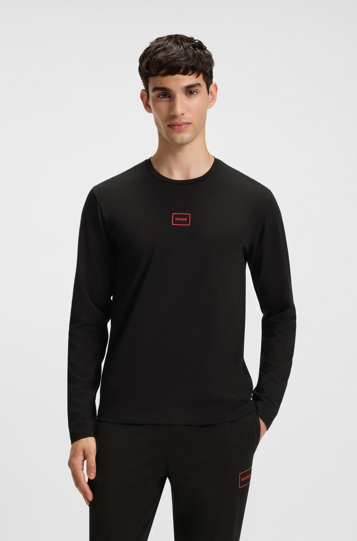 STRETCH-COTTON UNDERWEAR T-SHIRT WITH LOGO PRINT - 5