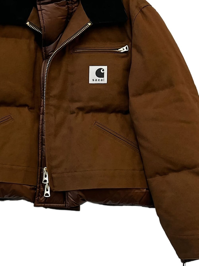sacai x Carhartt WIP collared puffer jacket outlook