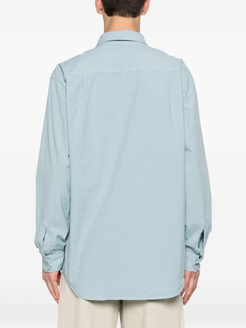 logo-embroidered shirt 4