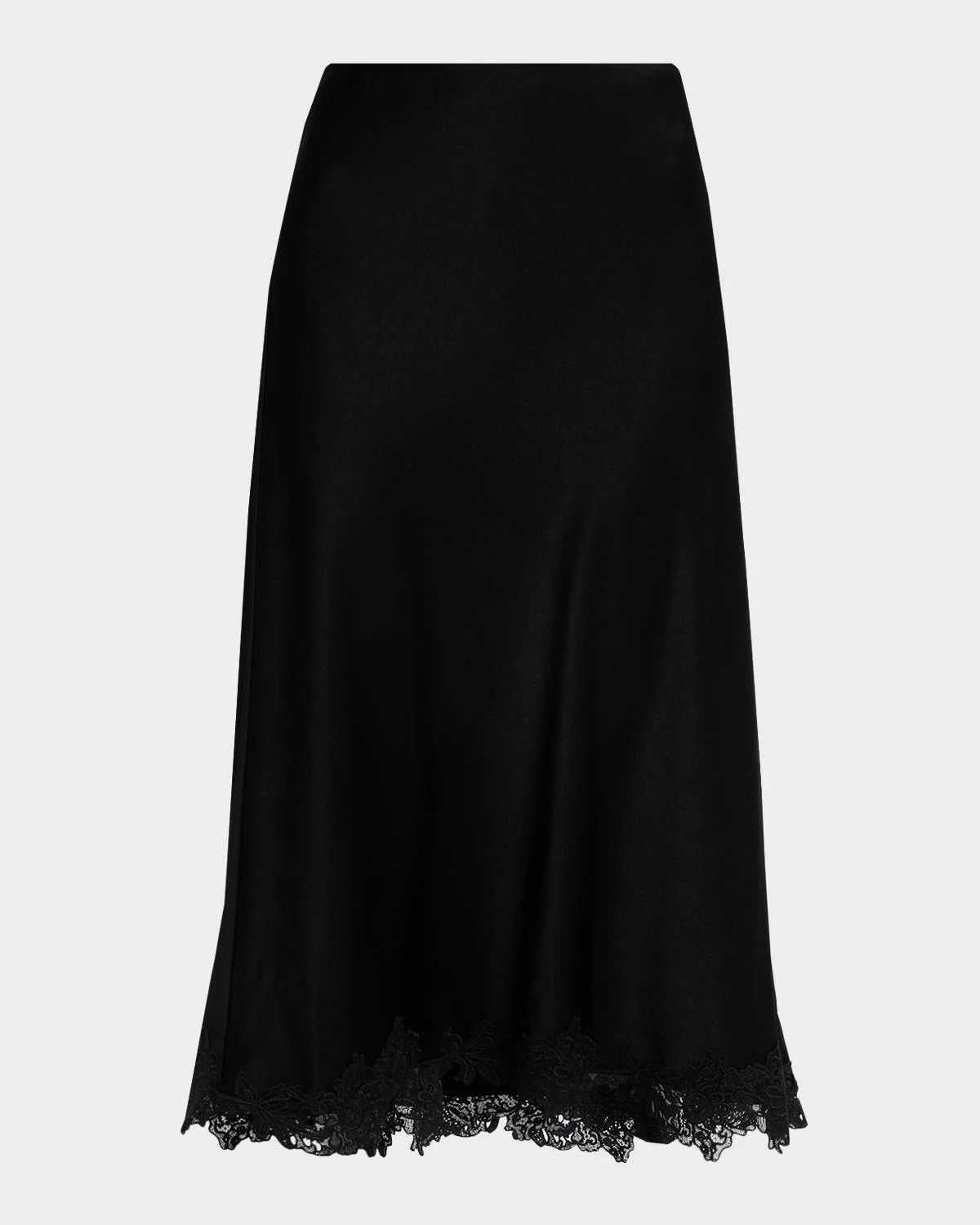 Brooks Lace-Trim Midi Skirt - 1