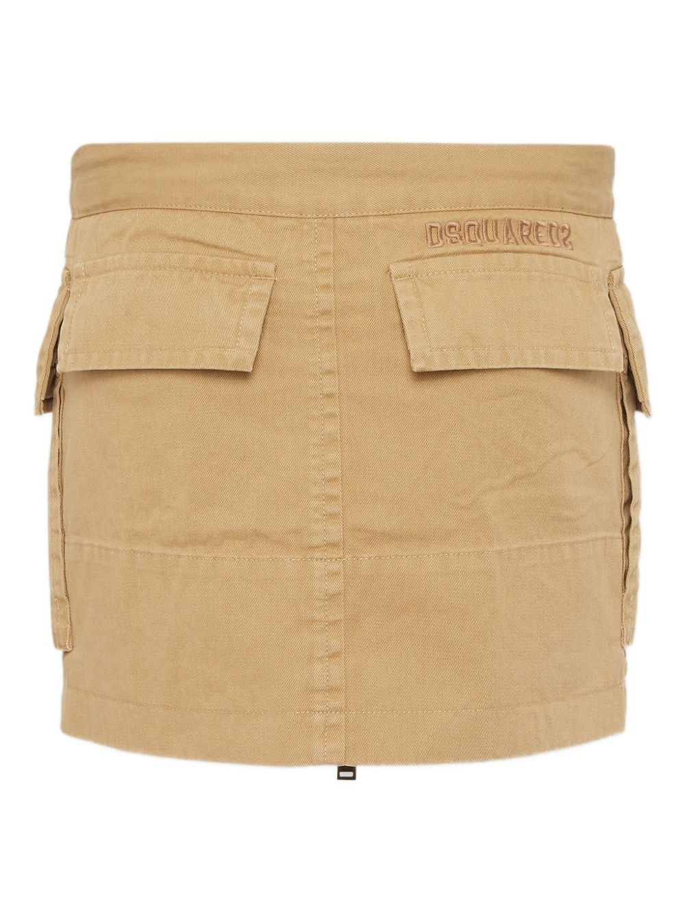 drawstring-waist mini skirt - 2
