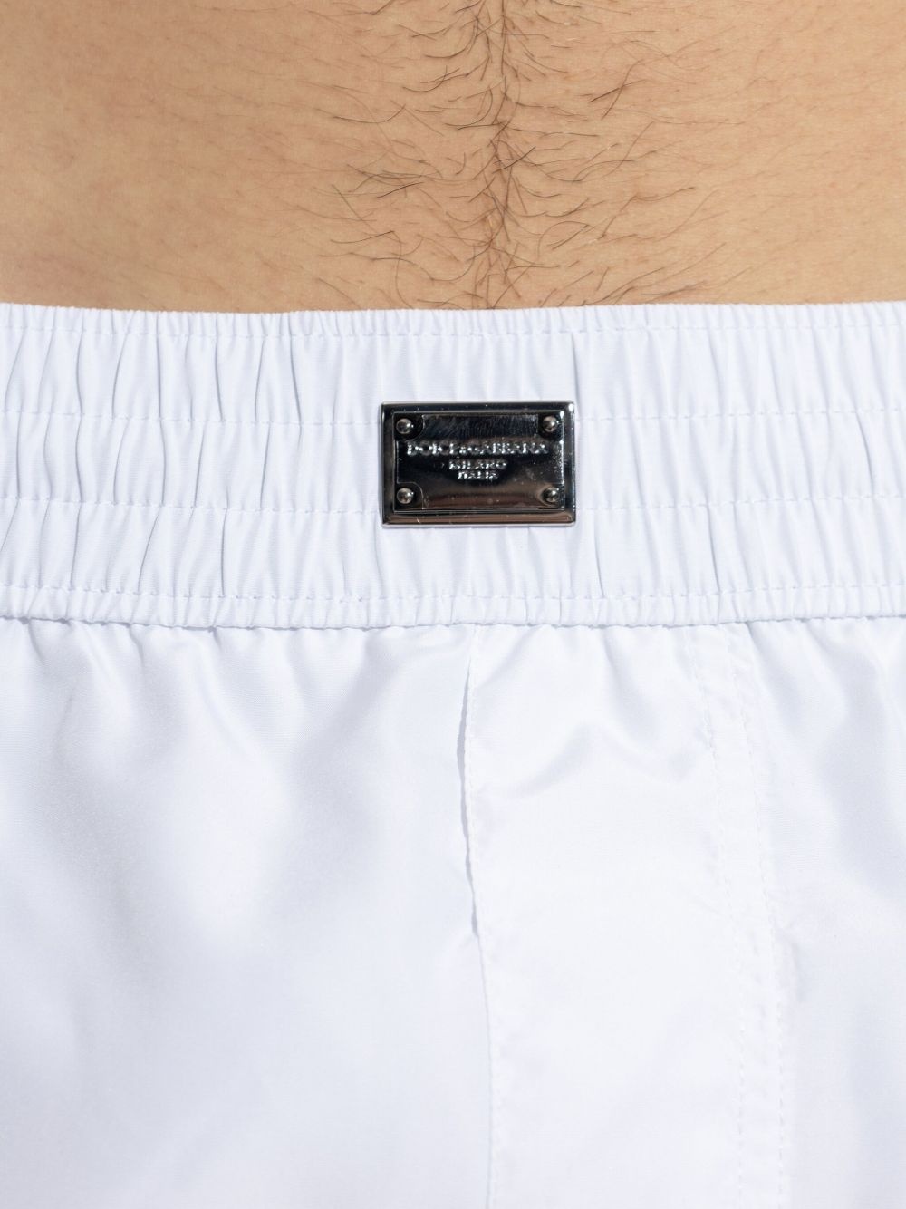 logo-plaque swim shorts - 5