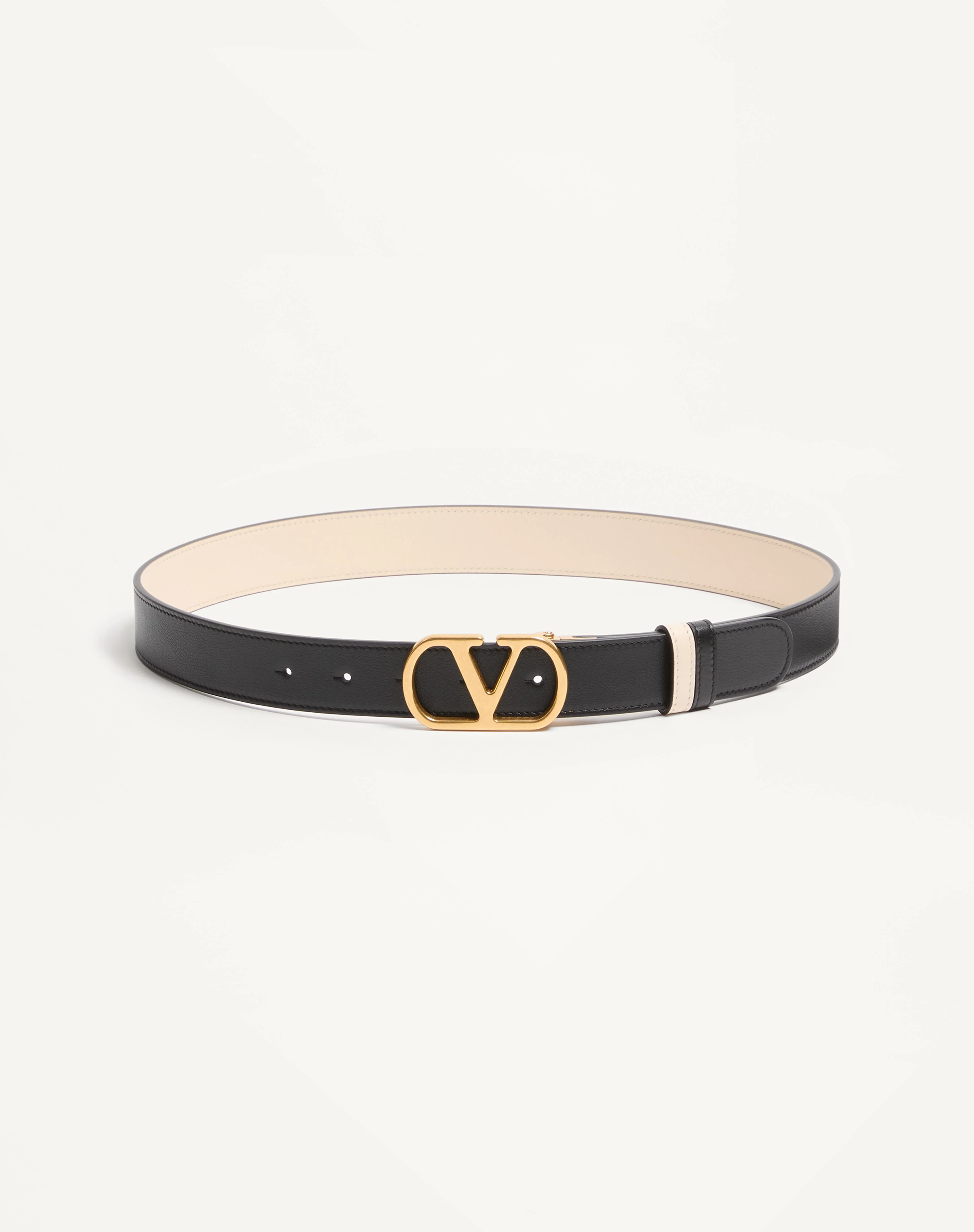 VLOGO SIGNATURE REVERSIBLE SHINY CALFSKIN BELT 30 MM - 1
