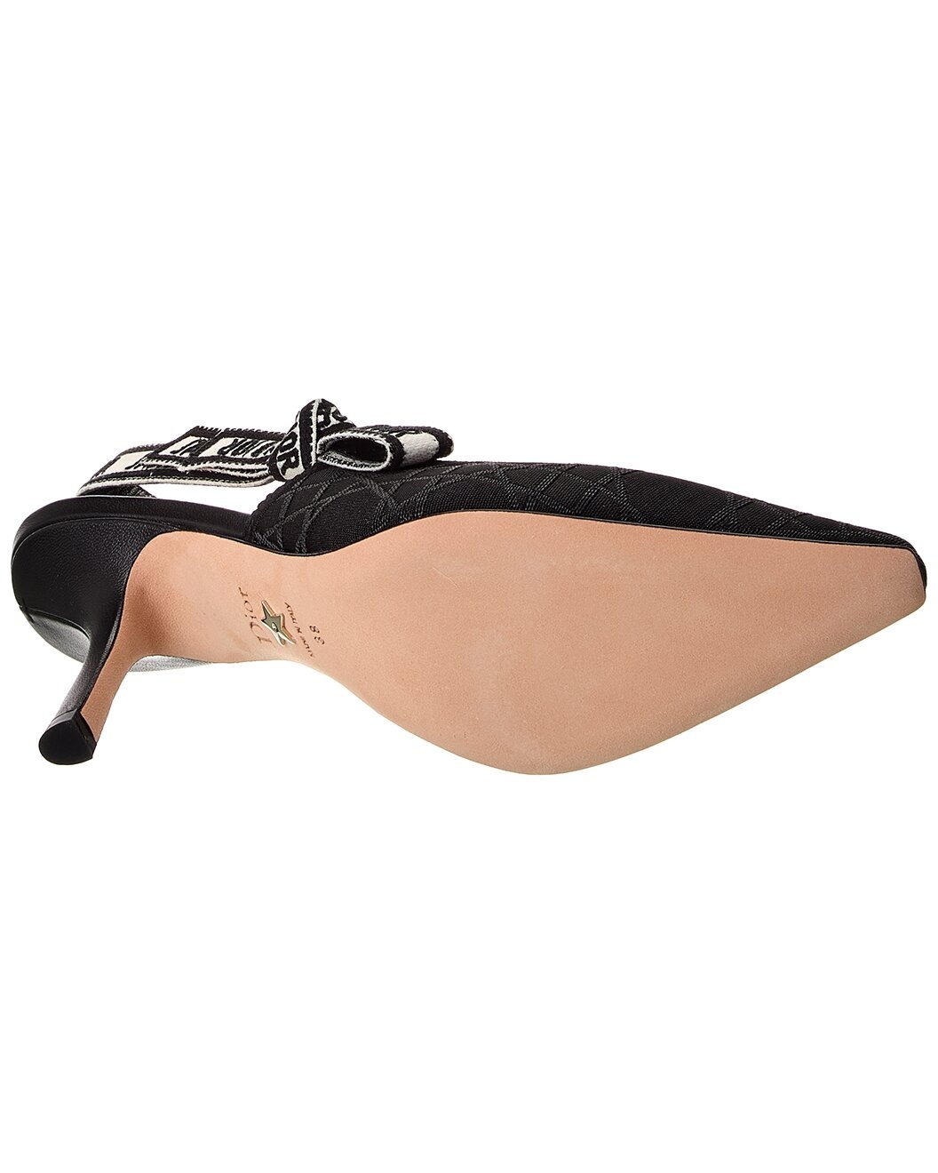 Dior J'Adior Canvas & Leather Slingback Pump - 4