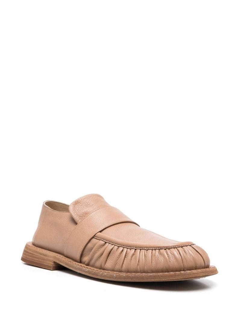 ruched-detail slip-on loafers - 3