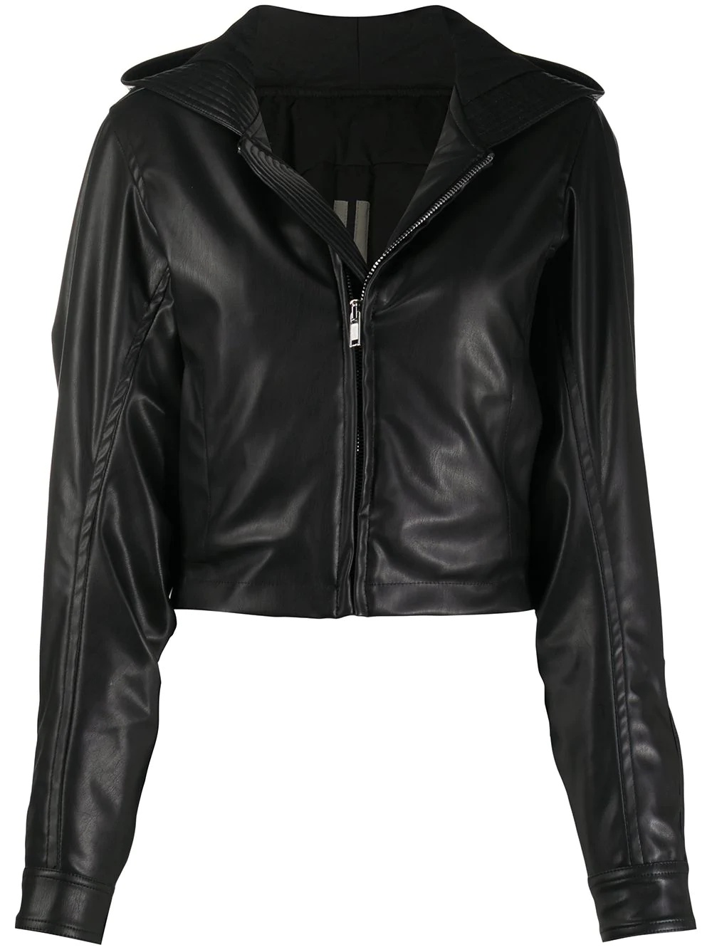 cropped hooded jacket - 1