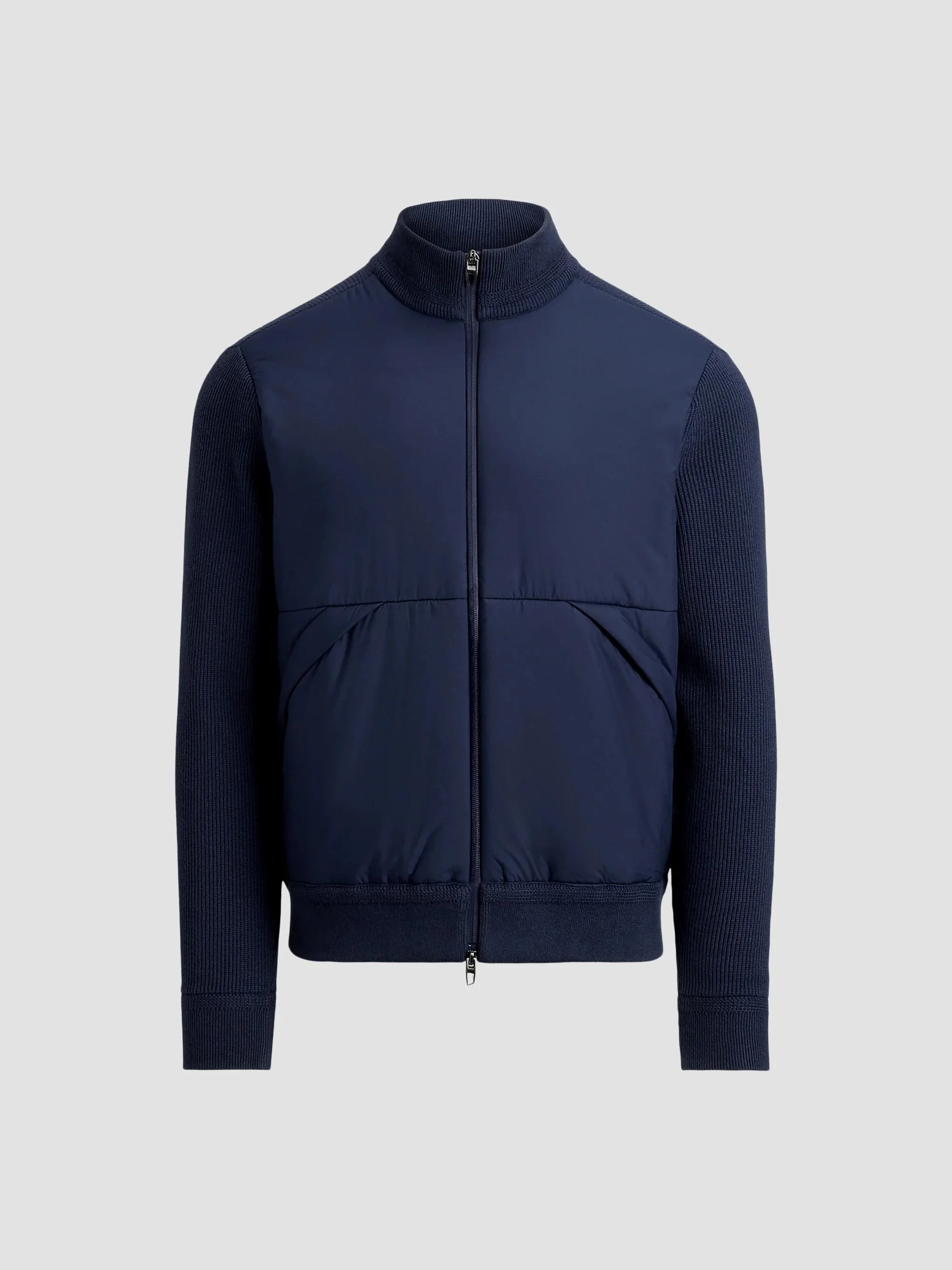 Men's Performance Hybrid Full-Zip Sweater - Navy Combo - 1