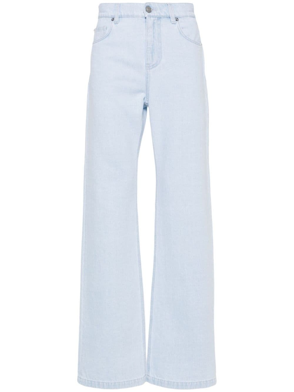 logo-appliquÃ© straight jeans - 1