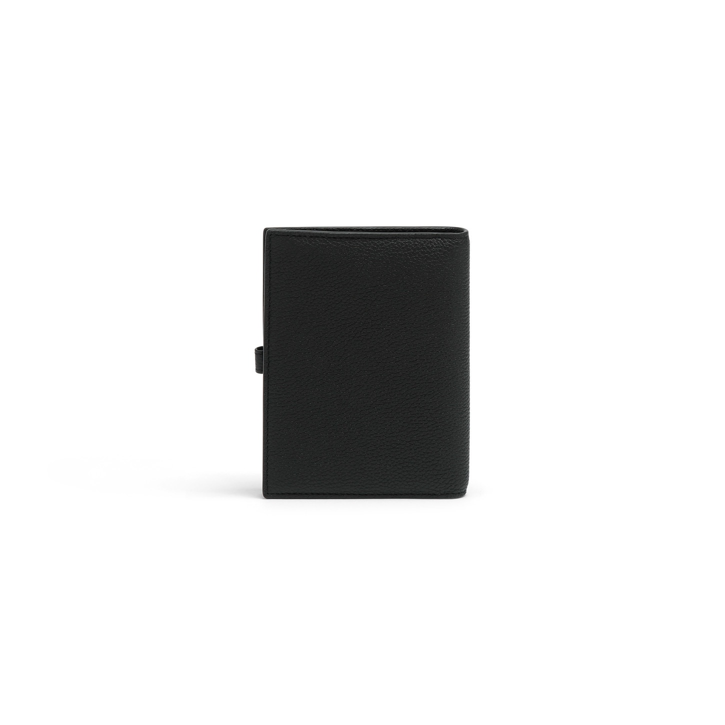 Black tumbled leather wallet with coin pocket - 3